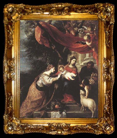 framed  CEREZO, Mateo The Mystic Marriage of St Catherine, ta009-2